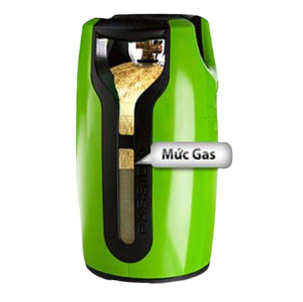 Bình gas MISS có vỏ trong suốt có thể xem mức gas bên trong